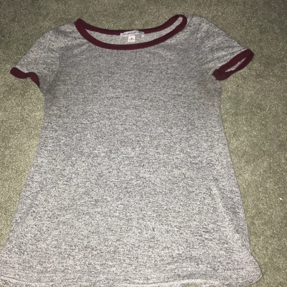 Red And Grey Tee
